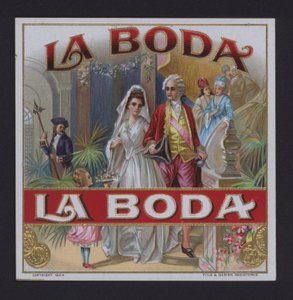 La Boda，雪茄标签（色谱法） 作者 美国学校