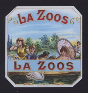 La Zoos，雪茄标签（色谱法） 作者 美国学校