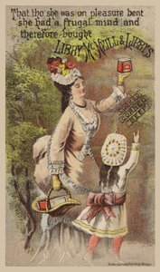 广告腌牛肉的女士和女孩 作者 American School