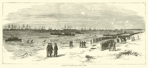 1865年1月登陆费舍尔堡以上的部队 作者 美国学校