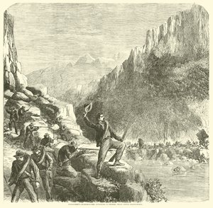1863年10月，Longstreets神枪手攻击查塔努加上方的联邦火车 作者 美国学校