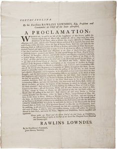 忠诚誓言保护南卡罗来纳州的独立，1778年4月2日 作者 美国学校
