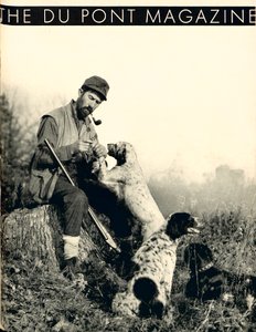 有猎犬的人，杜邦杂志的封面，1934年11月 作者 美国学校