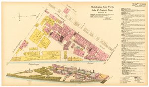费城铅工程地图，1889年