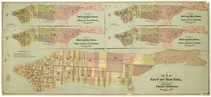 纽约市地图，显示其政治分区和分区 作者 美国学校