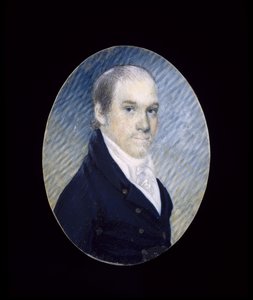Miniature of William Cadogan Simes (1773-1824), c. 1810-1824 (watercolour on ivory) 作者 美国学校