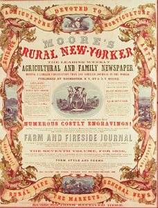 摩尔的《纽约农村人》(Rural New-Yorker) 作者 美国学校
