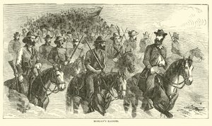 Morgans袭击者，1863年7月 作者 美国学校