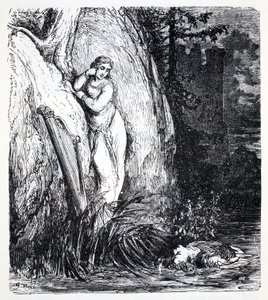 尼克斯，来自侏儒，仙女，精灵和其他小人物的世界指南，由Thomas Keightley（1789-1872）出版1880年，（BW雕刻） 作者 美国学校