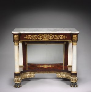 约瑟夫·米克斯和儿子的码头桌，约1829-1835年 作者 美国学校