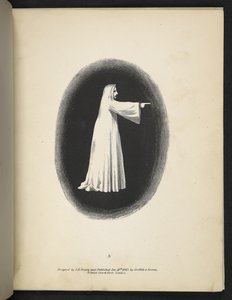 图版 3.一个白衣幽灵。 Spectropia; or, Surprising spectral illusions showing ghosts everywhere, and of any colour, etc. ser.J.H. 布朗 1864 年 作者 美国学校