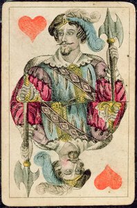 扑克牌：Jack of Hearts 作者 美国学校