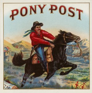 Pony Post  - 雪茄标签 作者 美国学校