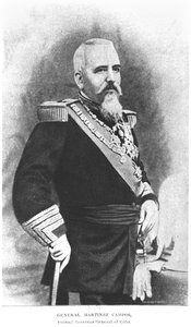 1898年出版的Murat Halstead的古巴故事马丁内斯坎波斯将军（1831-1900）的肖像 作者 美国学校
