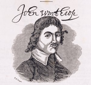 来自&39;康涅狄格历史收藏&39;的John Winthrop（1588-1649）的肖像，约翰华纳巴伯，1856年 作者 美国学校