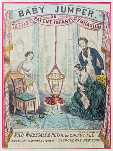 由WJ Dailey出版的海报广告Baby Jumper或Tuttes Patent Infant Gym