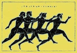 种族，插图来自希腊历史的Victor Duruy，1890年出版（数字增强图像） 作者 美国学校