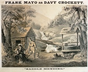 Saddle Mending，Davy Crockett的海报由Frank Mayo主演
