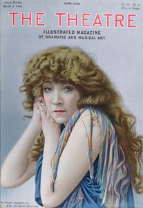 Sarah Bernhardt扮演女巫的角色，是Sardou的戏剧，封面于1908年6月剧院杂志的插画 作者 美国学校