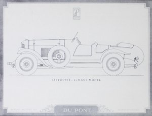 Speedster  -  LeMans Model，DuPont Motor Cars，1921 作者 美国学校
