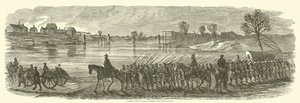 Sumners Grand Division于1862年12月穿越Rappahannock 作者 美国学校