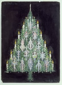 圣诞树（wc和水粉） 作者 美国学校