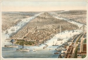 纽约市，酒吧。 1876年 作者 美国学校