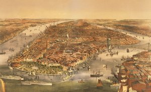 纽约市，酒吧。作者：Currier和Ives，1870年 作者 美国学校