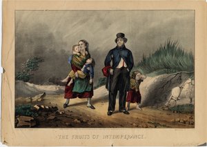 不节制的果实，酒吧。作者：Currier＆Ives，1870年 作者 美国学校