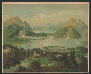 基拉尼的湖泊，约 1878 年（铬钼照片） 作者 美国学校