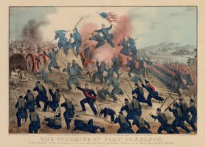 酒吧Fort Donelson的风暴。作者：Currier＆Ives，1862年 作者 美国学校