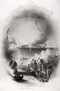 标题页插图1861年对萨姆特堡的攻击，来自JT Headley的“大叛乱”，1866年出版 作者 美国学校