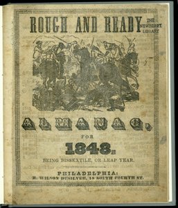 1848年粗糙和现成年历的标题页，发表于1847年（印刷版） 作者 美国学校