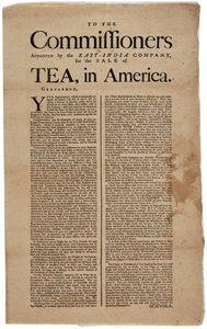 致美国东印度公司委任的委员，签署Scaevola，1773年 作者 美国学校