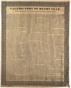1842年3月31日，在美国参议院亨利克莱的告别 作者 美国学校