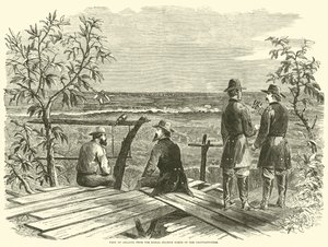 亚特兰大看法从Chattahoochee北部的信号驻地，1864年7月 作者 美国学校
