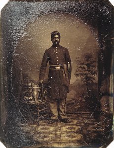 William J. Netson，马萨诸塞州第54步兵团，c.1863（tintype） 作者 美国学校