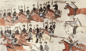 小比格恩战役，美国蒙大拿州，1876年6月25-26日 c1900