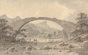 多尔盖利附近的 Pont Newydd 作者 阿莫斯·格林（Amos Green）