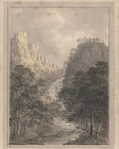 英格兰、苏格兰和威尔士的风景：低门的晚霞 作者 Amos Green