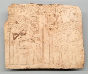 艺术家的试作品：神龛中的哈托尔、祭品、牛头