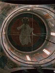耶和华啊莫斯科克里姆林宫大天使迈克尔大教堂的圆顶画，1652-1666年