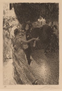 华尔兹》，1891年。 作者 伦纳德·佐恩与众不同