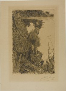 沐浴者（晚间）III 作者 伦纳德·佐恩与众不同