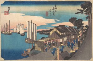 品川的黎明，约1834年。, 约1834年。 作者 安藤广重