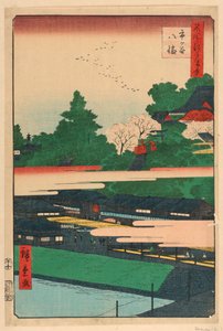 江户百景系列中的市谷八幡 作者 安藤广重