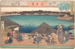 Ikeno Mata Horai-ya, ca. 1840, 约1840。 作者 安藤广重