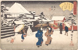 龟户乌拉蒙多摩耶，约1840年，约1840年。 作者 安藤广重