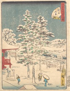 神田寺雪，1861.，1861.。 作者 安藤广重