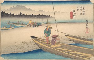 Mitsukei Tenryugawa, c. 1834, 约1834。 作者 安藤广重
